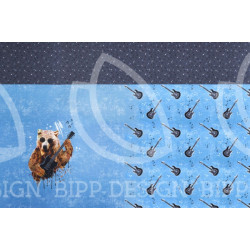 Jersey - Bär mit Gitarre Panel 